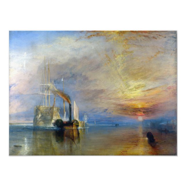 William Turner - Der Kampftemeraire Fotodruck (Vorne)