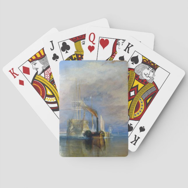 William Turner - Der Kampftemeraire Spielkarten (Rückseite)