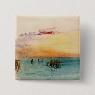William Turner - Die Lagune bei Venedig bei Sonnen Button