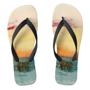 William Turner - Die Lagune bei Venedig bei Sonnen Flip Flops