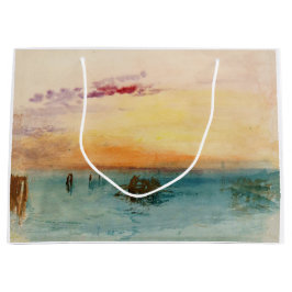 William Turner - Die Lagune bei Venedig bei Sonnen Große Geschenktüte