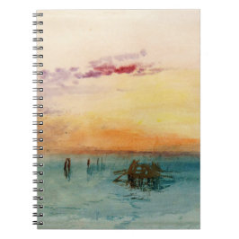 William Turner - Die Lagune bei Venedig bei Sonnen Notizblock