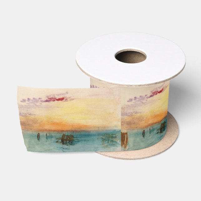 William Turner - Die Lagune bei Venedig bei Sonnen Satinband (Spule)