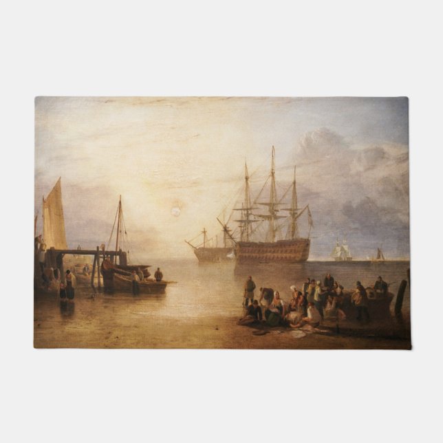 William Turner - Die Sonnenlandschaft durch Vapor Fußmatte (Vorderseite)