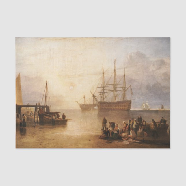 William Turner - Die Sonnenlandschaft durch Vapor Seidenpapier (Vorderseite)