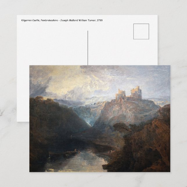 William Turner - Kilgarren Castle, Pembrokeshire Postkarte (Vorne/Hinten)