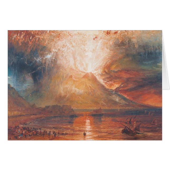 William Turner le Vésuve dans l'art de waterscape (Devant Horizontal)