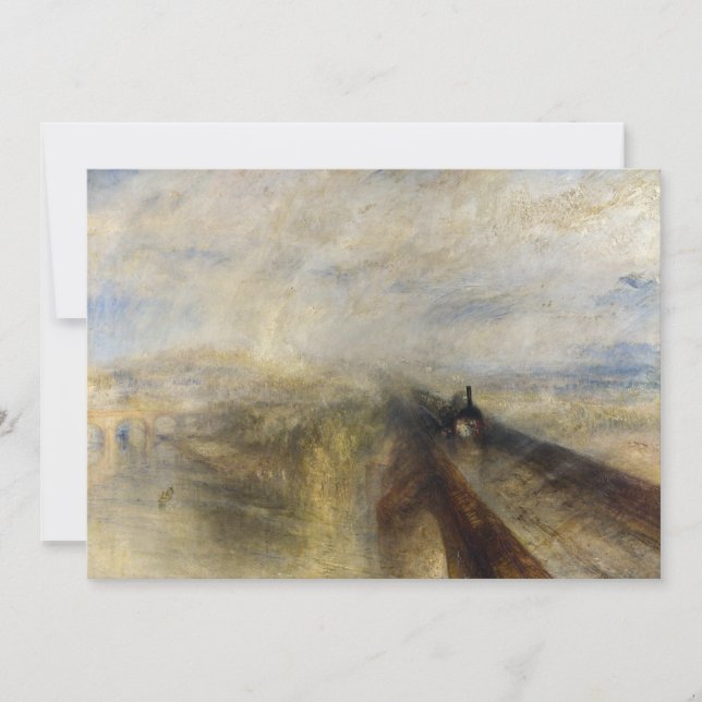 William Turner - Rain, Steam und Speed Dankeskarte (Vorderseite)