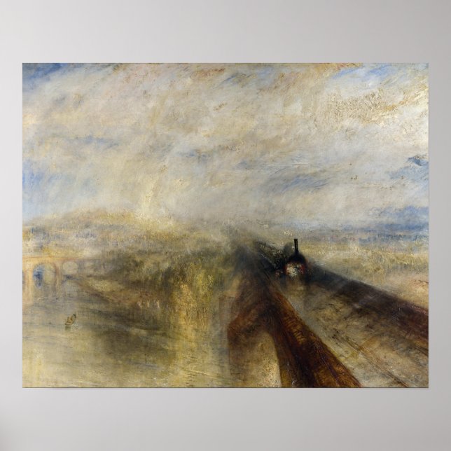 William Turner - Rain, Steam und Speed Poster (Vorne)