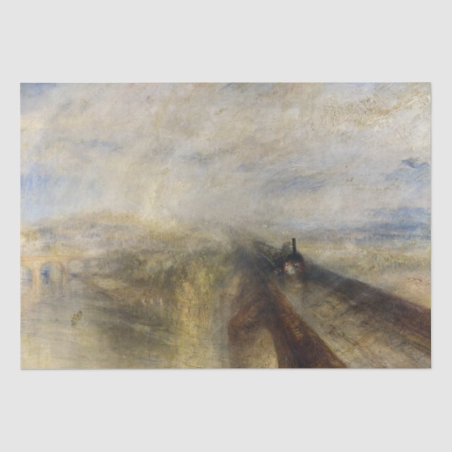 William Turner - Rain, Steam und Speed Seidenpapier (Vorderseite)