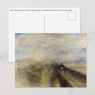 William Turner - Regen, Dampf und Geschwindigkeit Postkarte