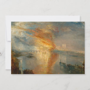 William Turner - The Burning of the Parliament Dankeskarte