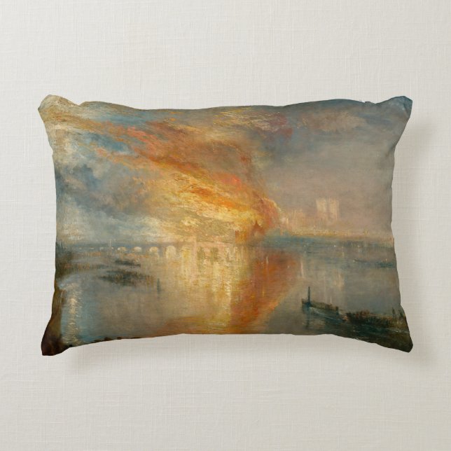 William Turner - The Burning of the Parliament Dekokissen (Vorderseite)