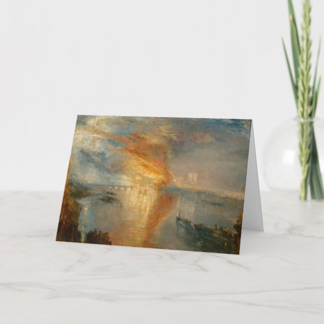 William Turner - The Burning of the Parliament Karte (Vorderseite)