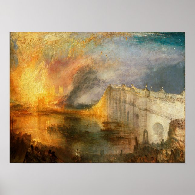 William Turner - The Burning of the Parliament Poster (Vorne)