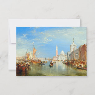 William Turner - Venedig, Die Dogana & San Giorgio Dankeskarte