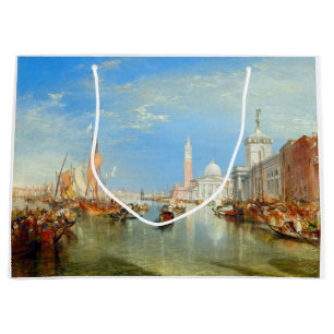 William Turner - Venedig, Die Dogana & San Giorgio Große Geschenktüte