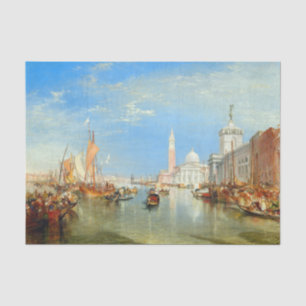 William Turner - Venedig, Die Dogana & San Giorgio Seidenpapier