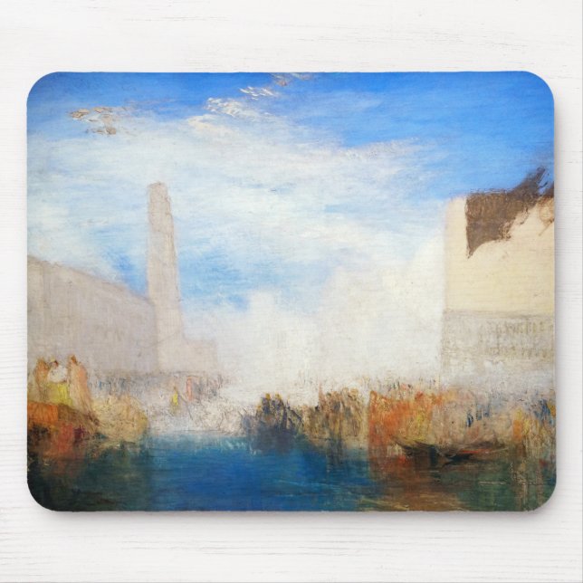 William Turner - Venedig, die Piazzetta Mousepad (Vorne)