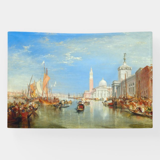 William Turner - Venedig, The Dogano & San Giorgio Banner (Horizontal)