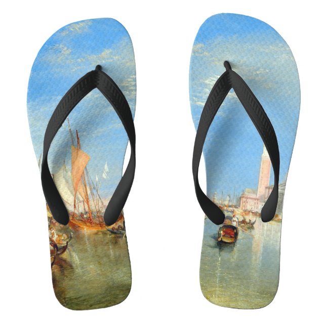 William Turner - Venedig, The Dogano & San Giorgio Flip Flops (Fußbett)