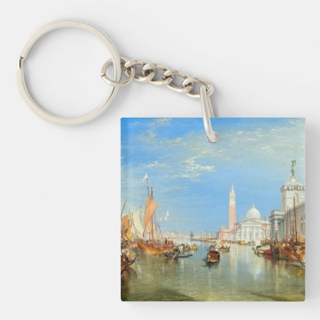 William Turner - Venedig, The Dogano & San Giorgio Schlüsselanhänger (Vorderseite)