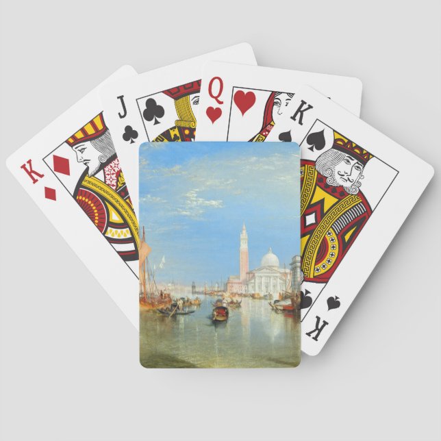 William Turner - Venedig, The Dogano & San Giorgio Spielkarten (Rückseite)