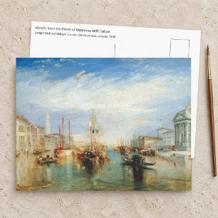 William Turner - Venedig, Vorhalle Madonna della S Postkarte