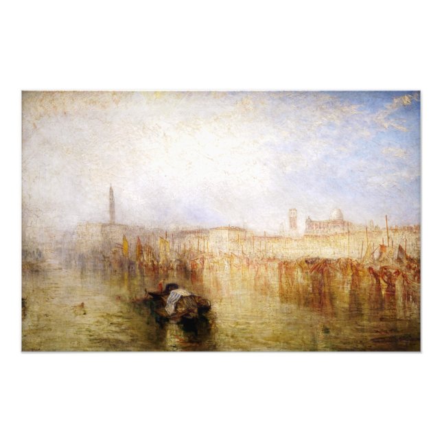 William Turner - Venice Quay, Ducal Palace Fotodruck (Vorne)