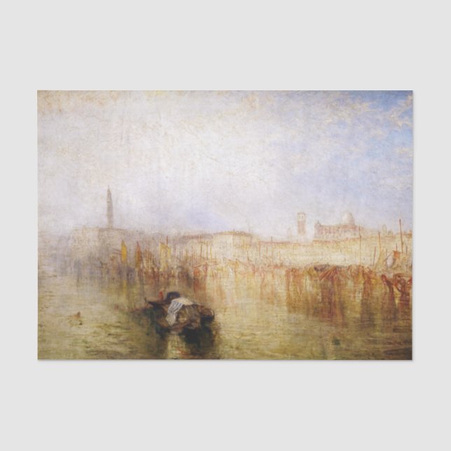 William Turner - Venice Quay, Ducal Palace Seidenpapier (Vorderseite)
