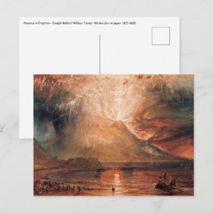 William Turner - Vesuv bei einem Ausbruch Postkarte