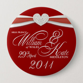 William u. Kate - königliches Button