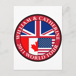 William und Catherine Postkarte