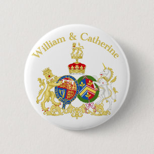 William- und Catherine-Wappen Button