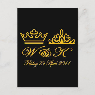William und Kate Royal Wedding Postkarte