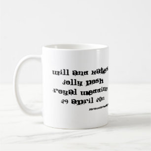 William und Kates lustige vornehme königliche Kaffeetasse
