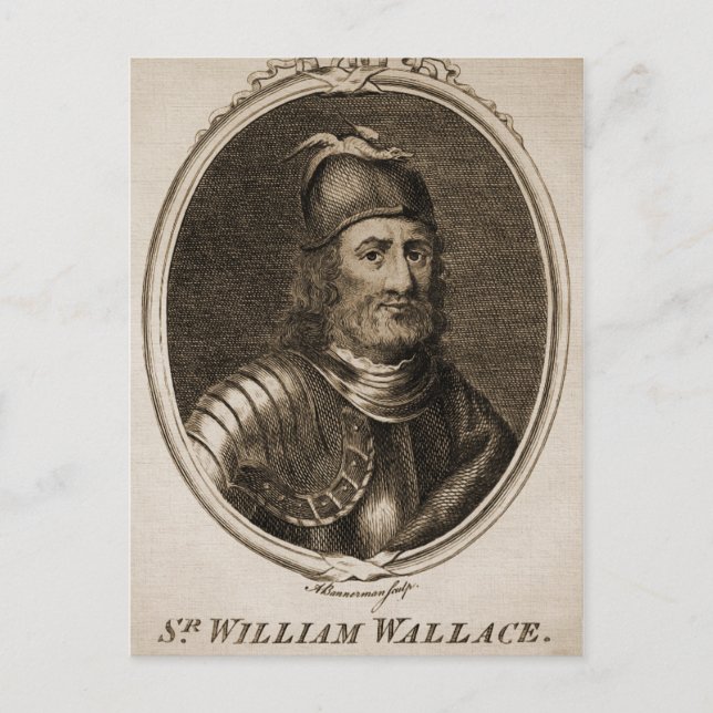 William Wallace Vintage Postkarte (Vorderseite)