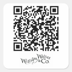 William Walter et autocollant de code de Co QR