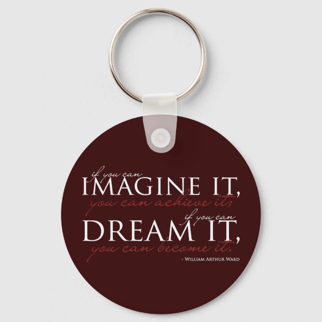 William Ward Imagine Quote Schlüsselanhänger (Vorderseite)