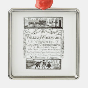 William Woodward, Nightman, Carman und Kamin Swe Ornament Aus Metall