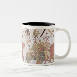 Williams Armee, die zu Mont Saint-Michel geht Zweifarbige Tasse