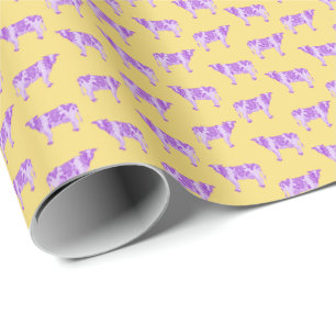 Williams College Ephs Purple Cows Geschenkpapier