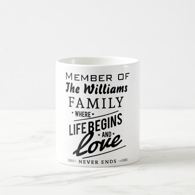 Williams-Familien-MitgliedsLiebe-Vintage Kaffeetasse (Mittel)
