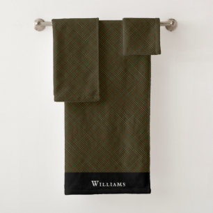 Williams Familien Plaid Tartan Badezimmerwäsche Badhandtuch Set
