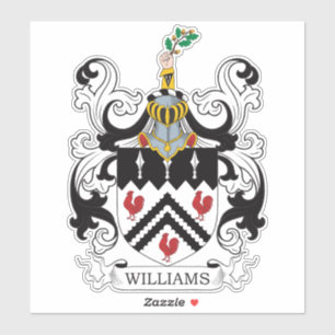 Williams Familienwappen Aufkleber