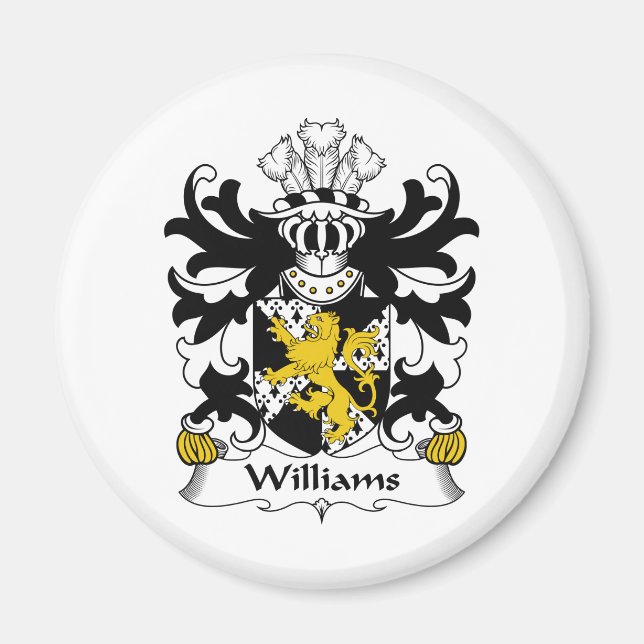 Williams Familienwappen Magnet (Vorne)
