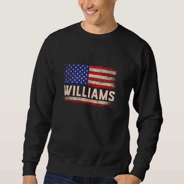 Williams Nachname Shirt Williams Name American Fl (Vorderseite)