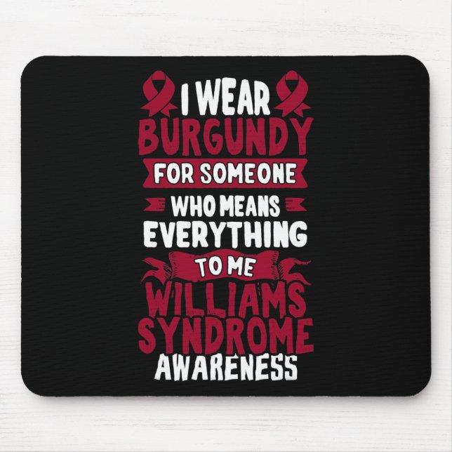 - Williams-Syndrom-Bewusstsein  Mousepad (Vorne)