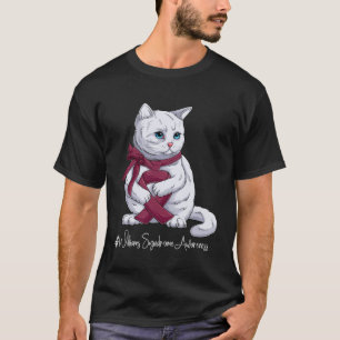 Williams-Syndrom-Bewusstseinsmonat Burgunderband  T-Shirt