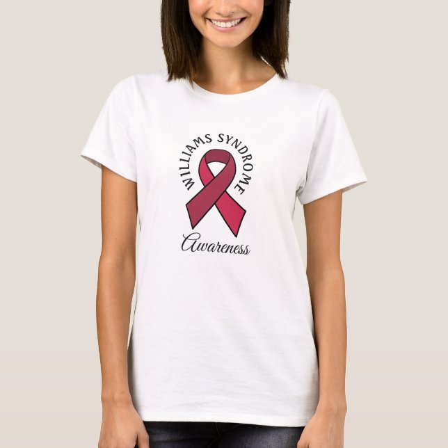 Williams Syndrome Awareness Ribbon Shirt (Vorderseite)